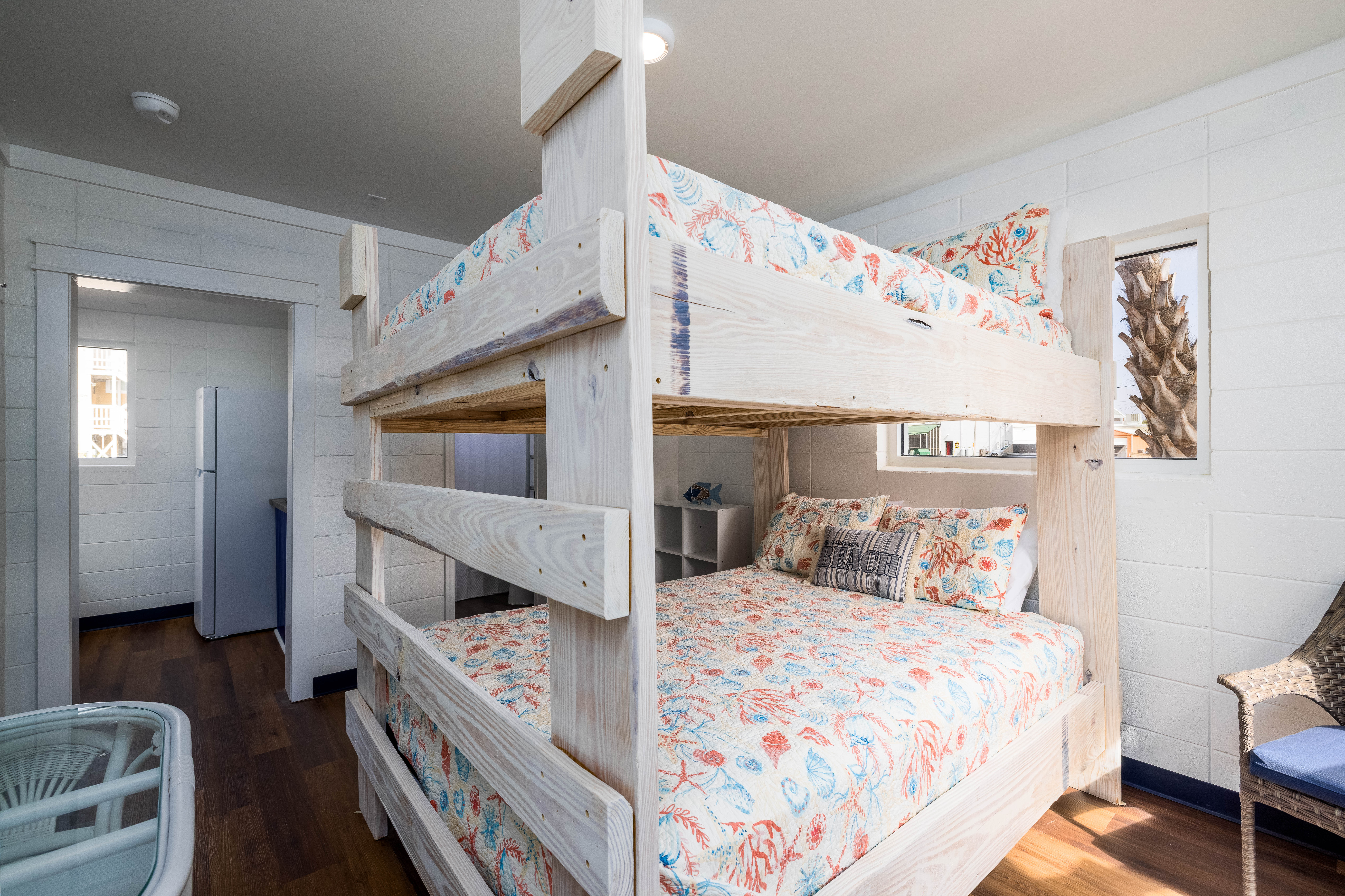 Completed motel unit interior after renovation